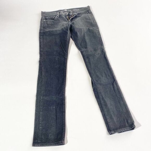 7 for all mankind black Roxanne straight jeans - Picture 1 of 6